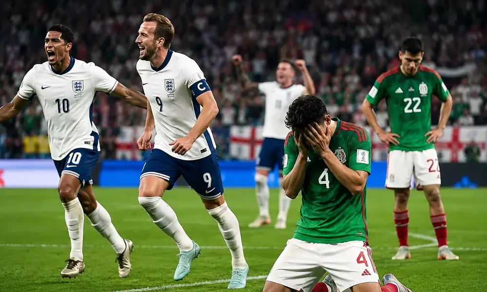 México cae con la cara en alto ante Inglaterra