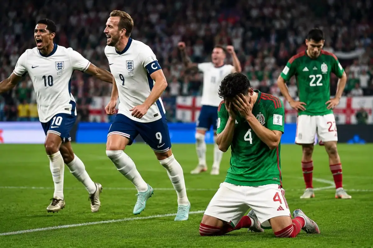 México cae con la cara en alto ante Inglaterra
