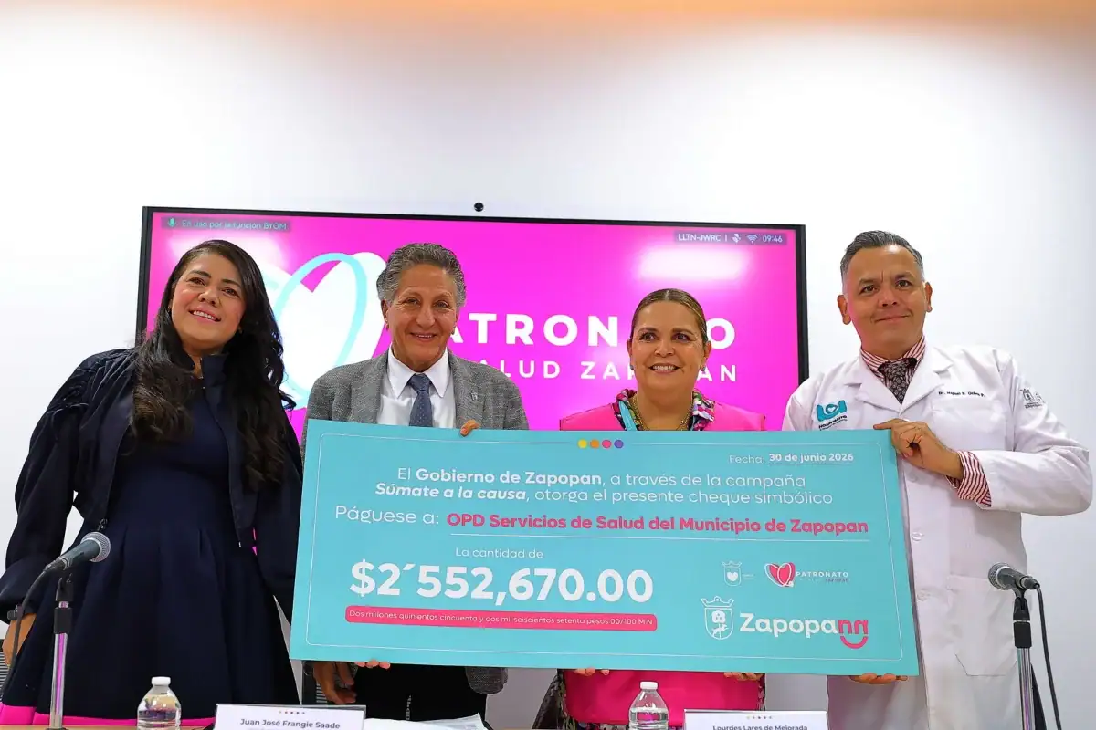 Zapopan entrega 2.5 millones en donativos al Hospitalito