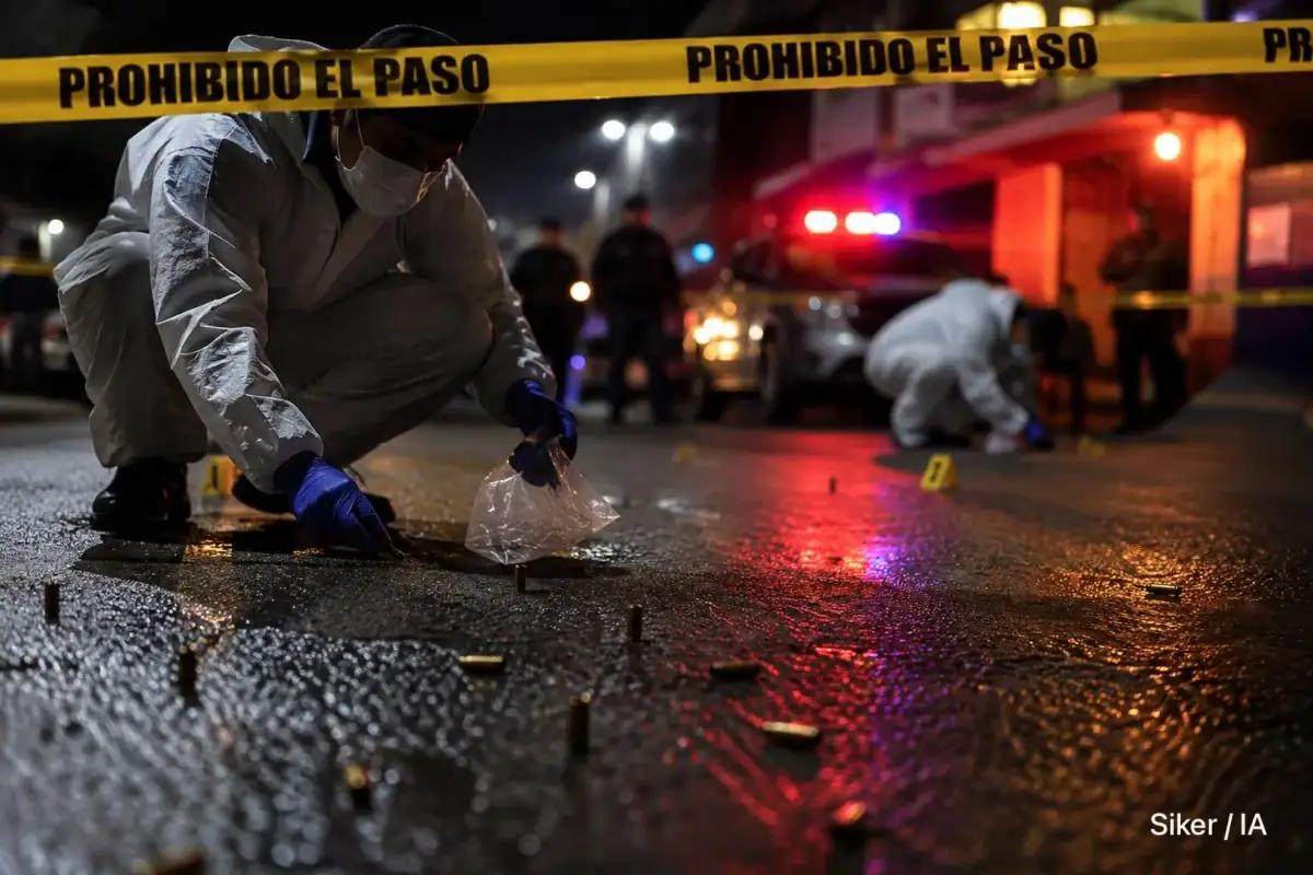Autoridades investigan ataque armado en la taquería Tacos Fermín, en el fraccionamiento La Cima de Zapopan.