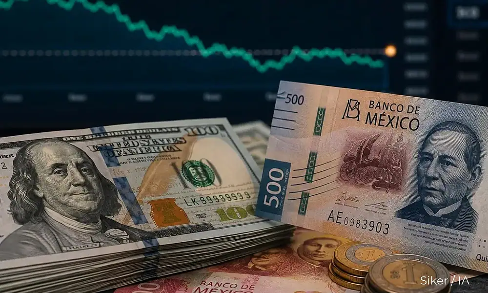 Dólar hoy jueves 20 de agosto de 2026 por debajo de los 17 pesos mexicanos