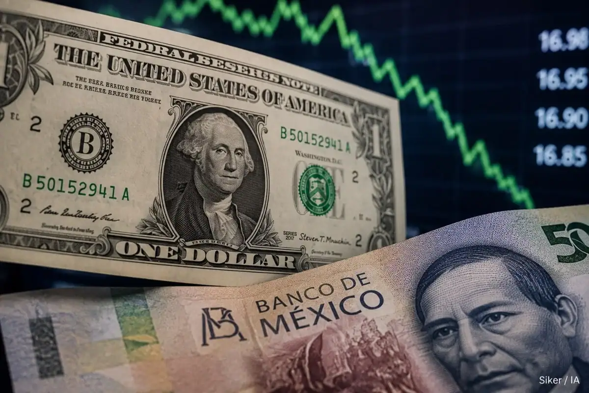 Dólar HOY miércoles 19 de agosto con una cotización por debajo de los 17 pesos frente a la moneda mexicana.