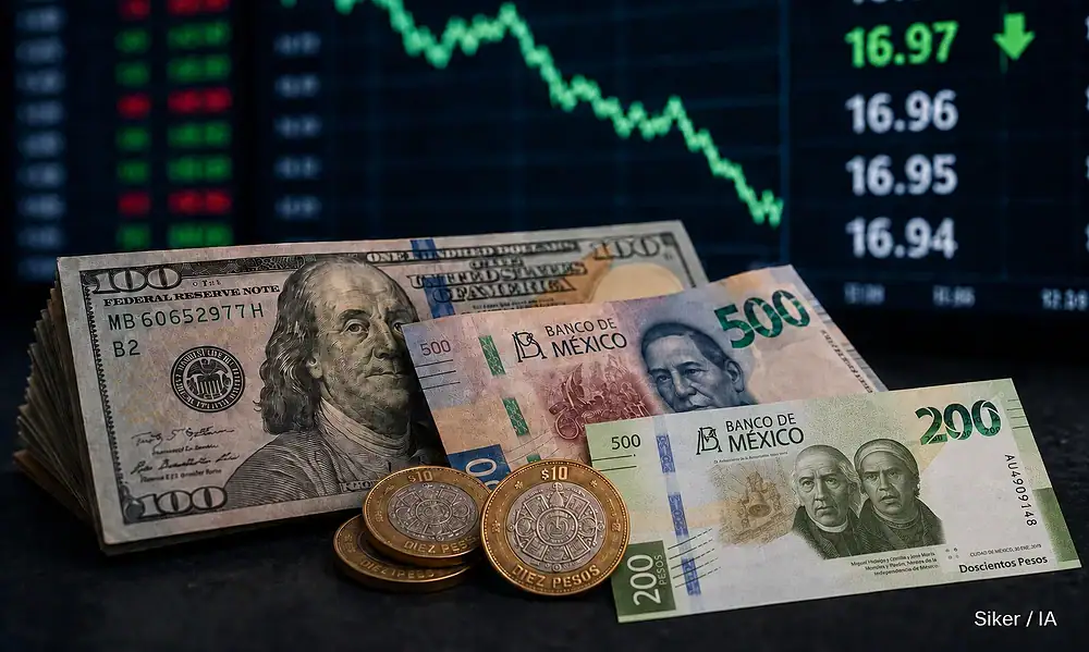 Dólar hoy viernes 21 de agosto de 2026 continúa cayendo frente al peso mexicano