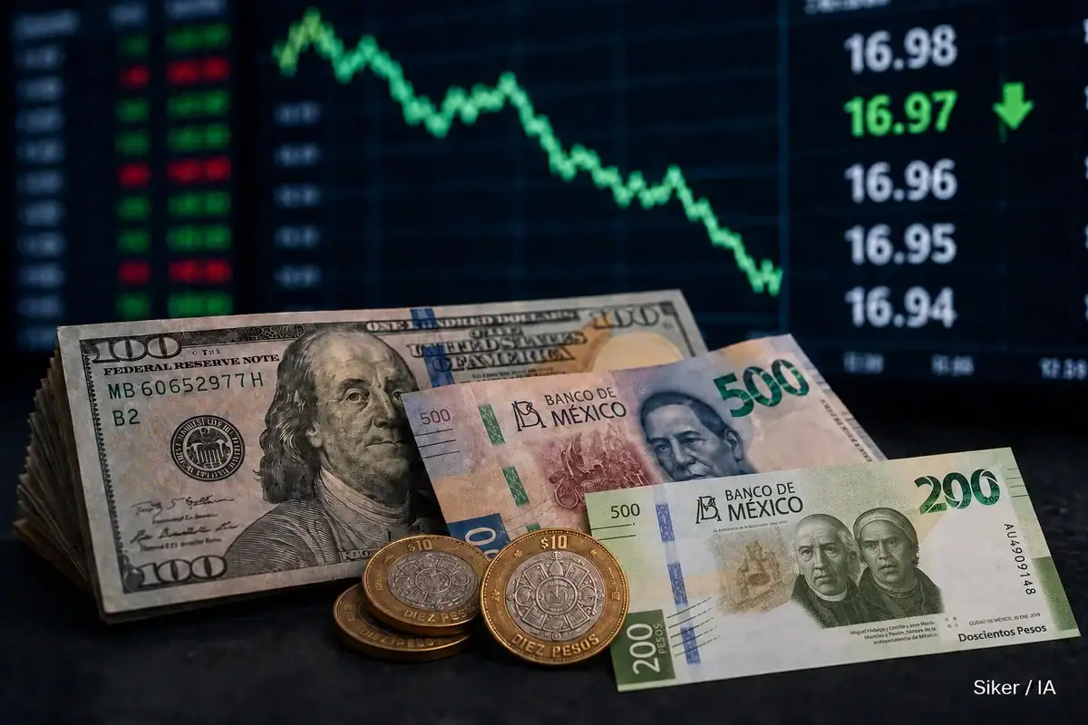Dólar hoy viernes 21 de agosto de 2026 continúa cayendo frente al peso mexicano