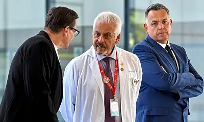 Fernando Sánchez Zubieta durante su presentación como director del Instituto Jalisciense de Cancerología