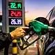 Automovilista carga gasolina en una estación de servicio de la Zona Metropolitana de Guadalajara.