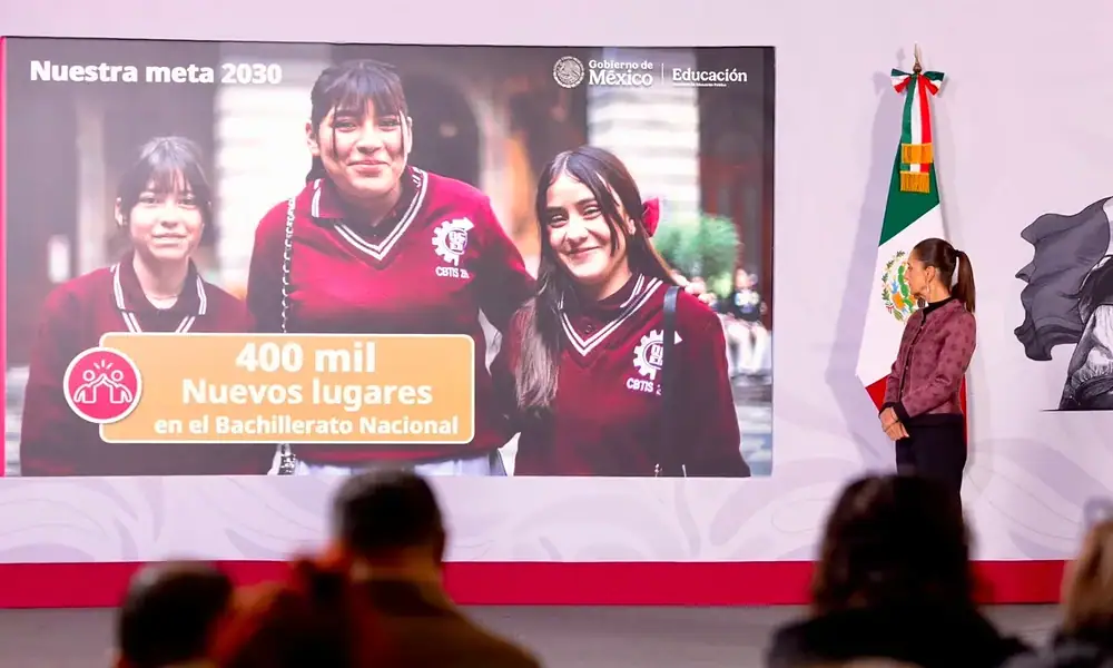 México buscará crear 400 mil nuevos lugares en bachillerato durante el sexenio