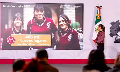 México buscará crear 400 mil nuevos lugares en bachillerato durante el sexenio