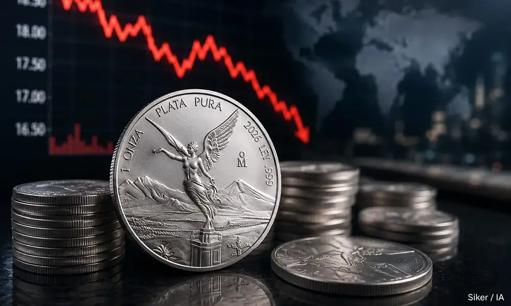 Precio de la onza de plata Libertad hoy viernes 14 de agosto de 2026 en Banco Azteca