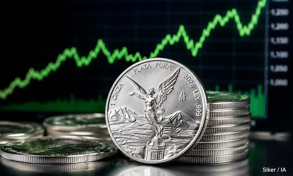 Precio de la onza de plata Libertad hoy jueves 20 de agosto de 2026 en Banco Azteca