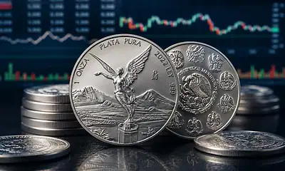 Precio de la onza de plata Libertad hoy jueves 27 de agosto de 2026