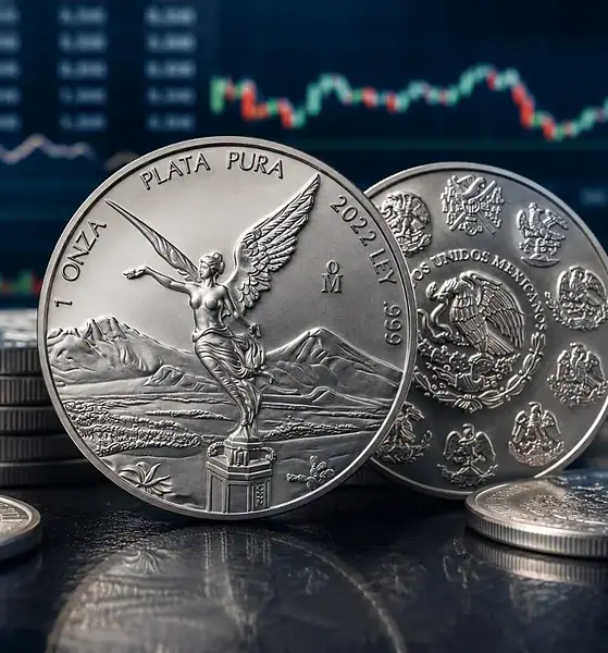 Precio de la onza de plata Libertad hoy jueves 27 de agosto de 2026
