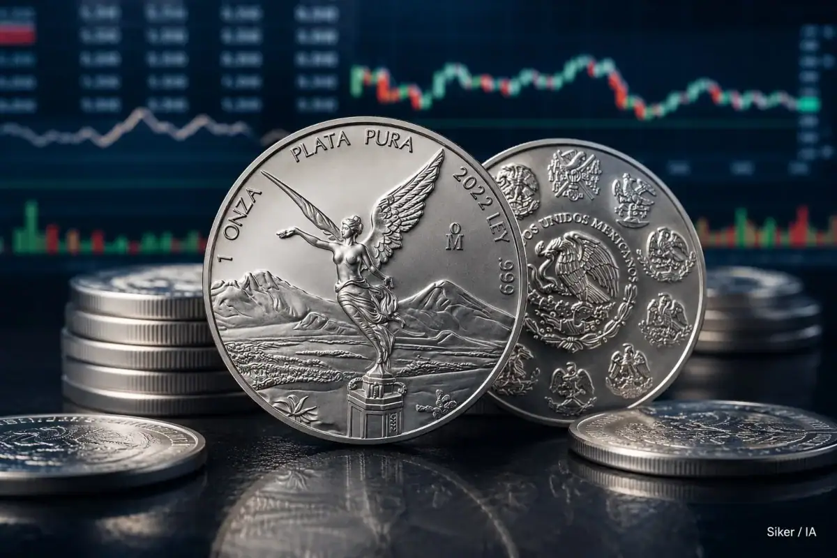 Precio de la onza de plata Libertad hoy jueves 27 de agosto de 2026