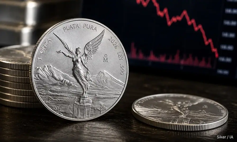 Precio de la onza de plata Libertad HOY miércoles 19 de agosto de 2026 en Banco Azteca.