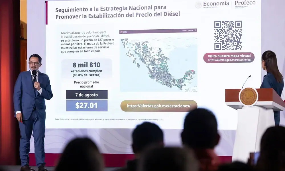 Bomba despachadora con los precios de la gasolina regular, premium y diésel en una estación de servicio.