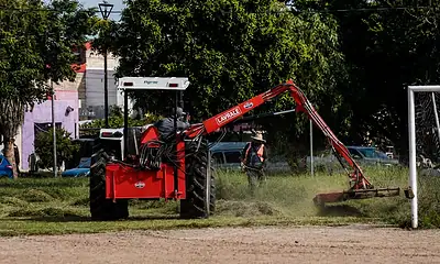 Rehabilitación de la cancha de futbol del Parque II en Chulavista, Tlajomulco.