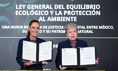 Claudia Sheinbaum presenta la iniciativa de Ley General de Protección Ecológica y Justicia Ambiental.