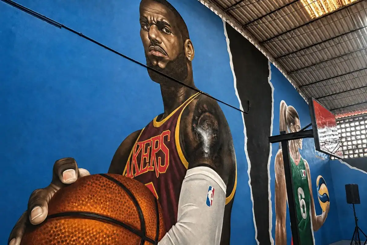 Cancha de usos múltiples rehabilitada en Atemajac, Zapopan