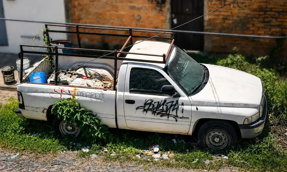 Retiro de vehículos abandonados en calles de Zapopan