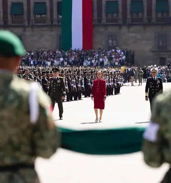 Claudia Sheinbaum durante el Desfile Cívico Militar del 16 de septiembre de 2026