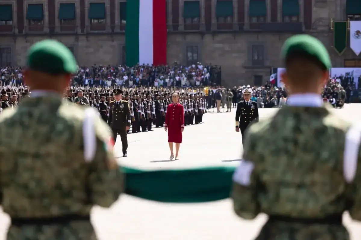 Claudia Sheinbaum durante el Desfile Cívico Militar del 16 de septiembre de 2026