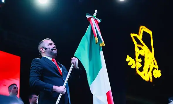 Gerardo Quirino durante el Grito de Independencia 2026 en Tlajomulco.