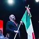 Gerardo Quirino durante el Grito de Independencia 2026 en Tlajomulco.