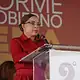 Nena Farías durante la presentación de su Segundo Informe de Gobierno en El Salto.