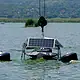 Jalisco y Tlajomulco instalan circuladores solares en la laguna de Cajititlán