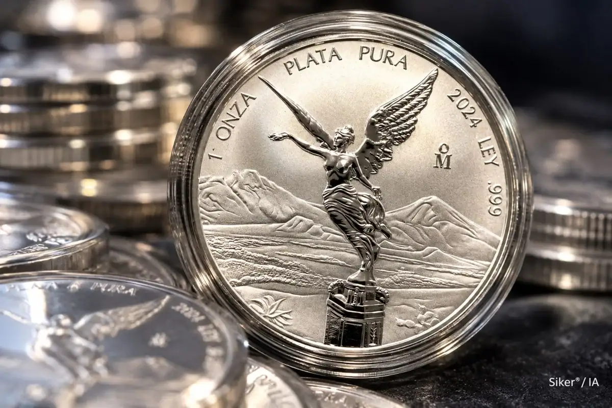 Onza de plata Libertad HOY baja dos pesos este miércoles 30 de septiembre
