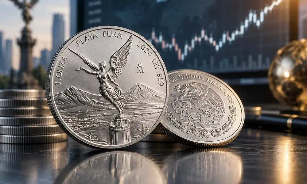 Comportamiento de la onza de plata Libertad durante la semana del 14 al 18 de septiembre de 2026