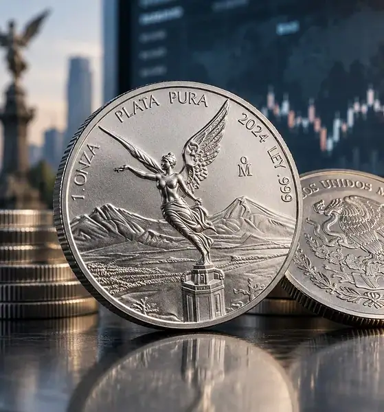 Comportamiento de la onza de plata Libertad durante la semana del 14 al 18 de septiembre de 2026
