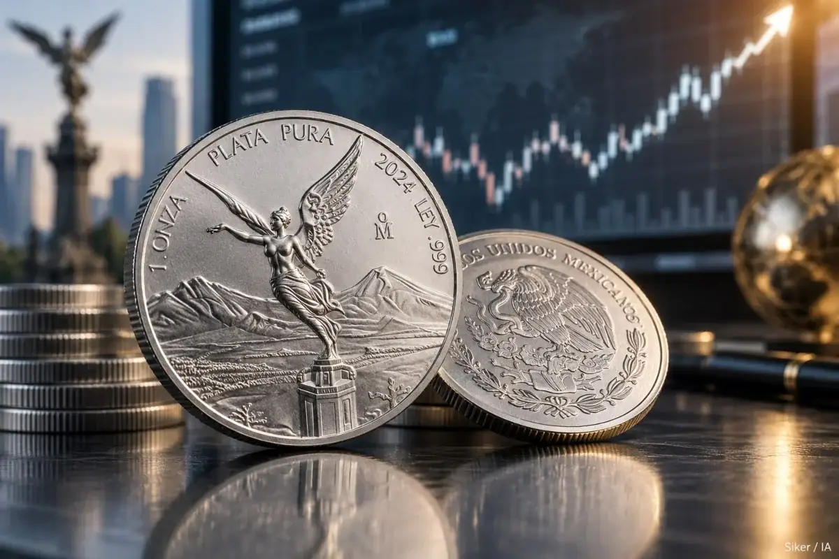 Comportamiento de la onza de plata Libertad durante la semana del 14 al 18 de septiembre de 2026