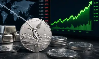 Precio de la onza de plata Libertad HOY jueves 17 de septiembre de 2026