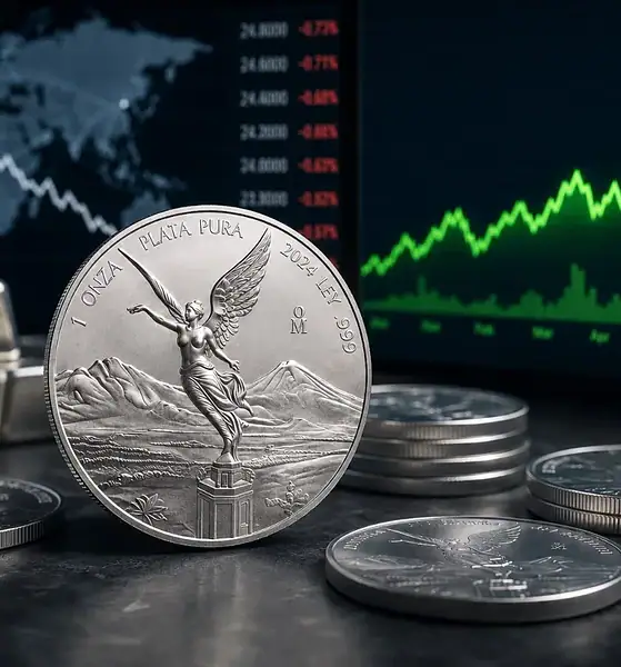 Precio de la onza de plata Libertad HOY jueves 17 de septiembre de 2026