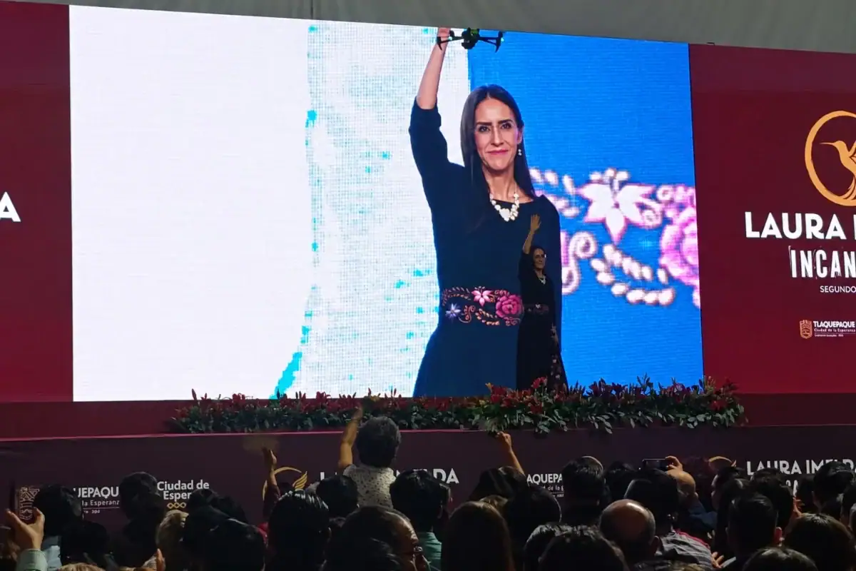 Laura Imelda Pérez durante su Segundo Informe de Gobierno en Tlaquepaque
