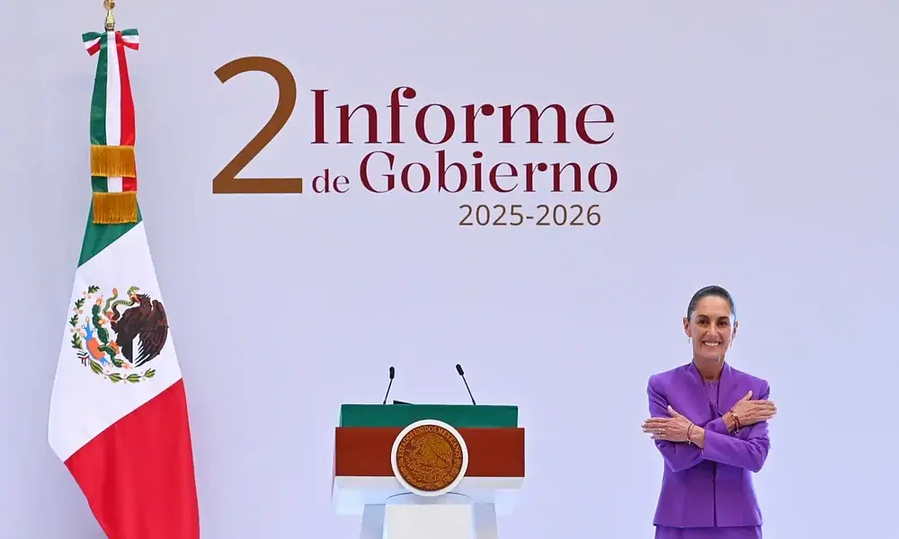 Claudia Sheinbaum durante su Segundo Informe de Gobierno