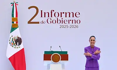 Claudia Sheinbaum durante su Segundo Informe de Gobierno