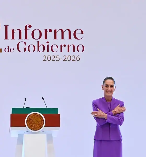 Claudia Sheinbaum durante su Segundo Informe de Gobierno