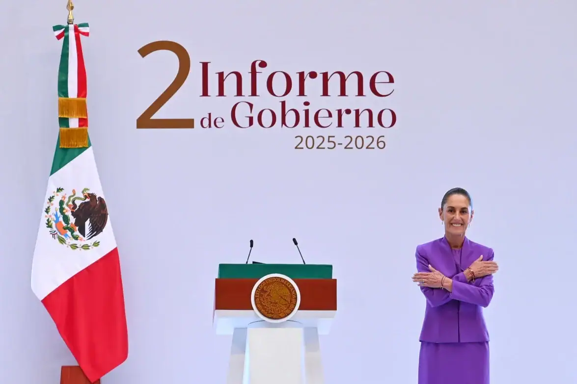 Claudia Sheinbaum durante su Segundo Informe de Gobierno