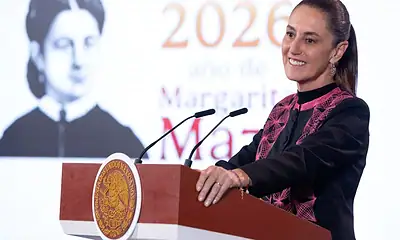 Claudia Sheinbaum durante una visita a Jalisco