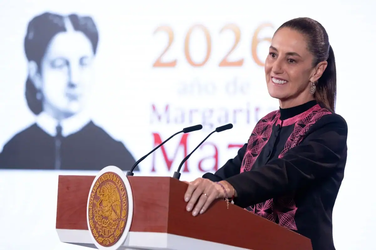 Claudia Sheinbaum durante una visita a Jalisco