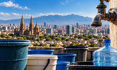 Luis Enrique Barboza Niño presenta el primer balance del sistema de rotación del Siapa, con 94 colonias sin agua o con caudal mínimo en Guadalajara.