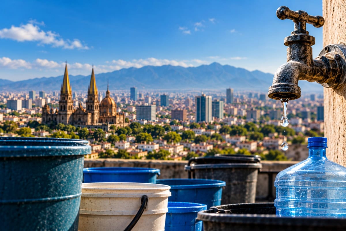 Luis Enrique Barboza Niño presenta el primer balance del sistema de rotación del Siapa, con 94 colonias sin agua o con caudal mínimo en Guadalajara.