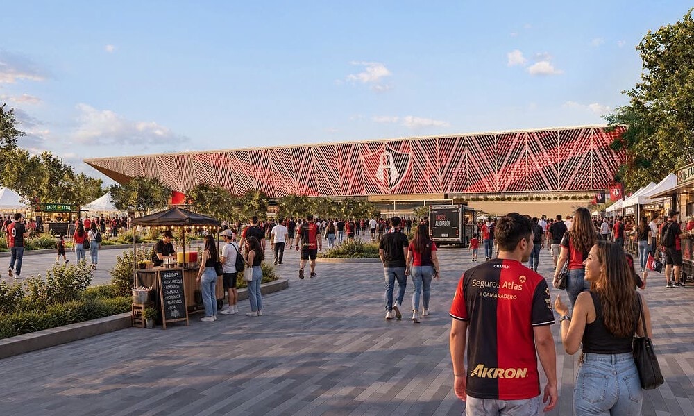 El proyecto contempla un estadio para 40 mil aficionados que compartirían Atlas FC y Leones Negros.