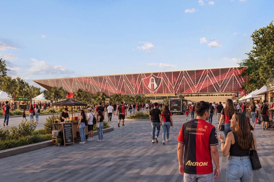 El proyecto contempla un estadio para 40 mil aficionados que compartirían Atlas FC y Leones Negros.