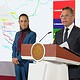 Pablo Lemus presenta el plan de obras para mejorar el agua en Guadalajara durante la conferencia matutina.
