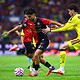 Jugadores del América y Atlas durante el partido de la Jornada 13 del Apertura 2026 en el Estadio Jalisco.