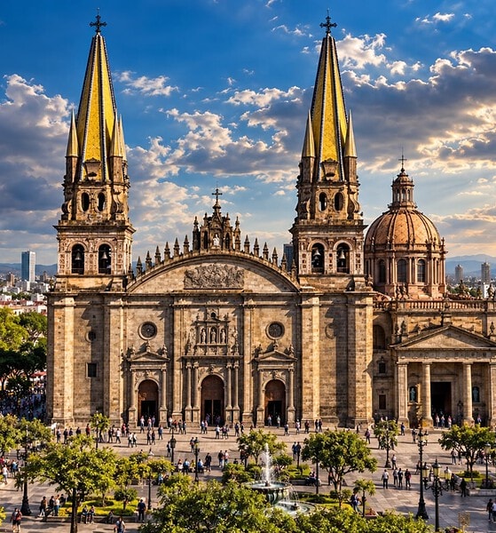 Pronóstico del clima HOY en Guadalajara con cielo parcialmente nublado y tormenta tropical Trudy frente a Jalisco.