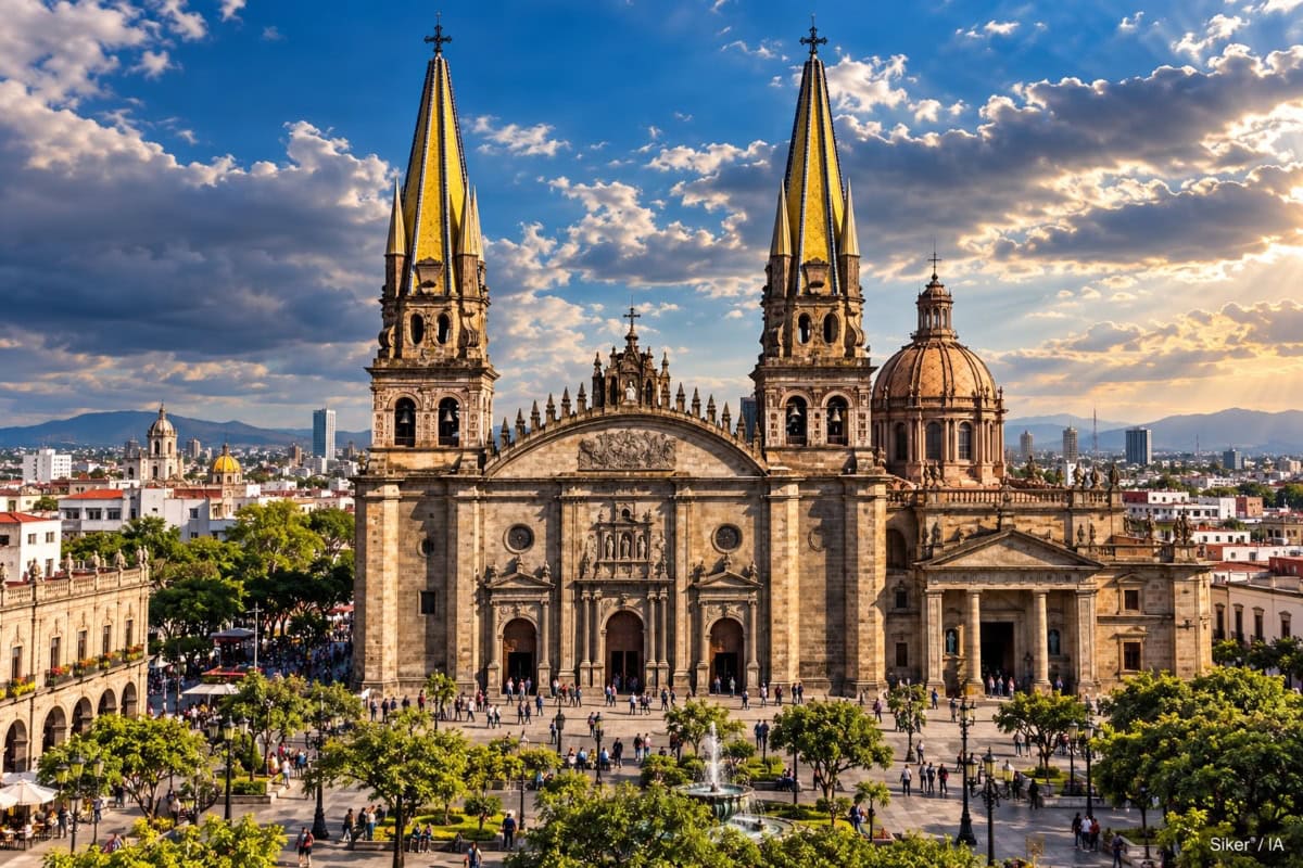 Pronóstico del clima HOY en Guadalajara con cielo parcialmente nublado y tormenta tropical Trudy frente a Jalisco.